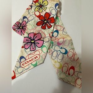 Coach 100% Silk Scarf